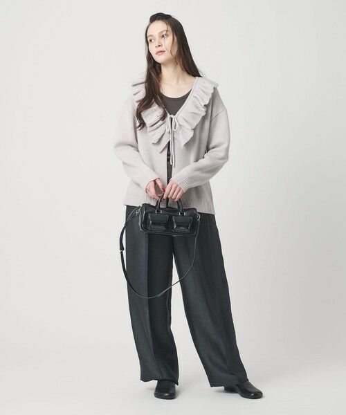 BEAUTY&YOUTH UNITED ARROWS / ビューティー&ユース ユナイテッドアローズ カーディガン・ボレロ | ウールレーヨン ラッフルフリル ニットカーディガン | 詳細21