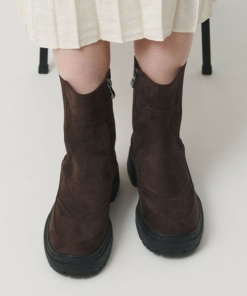BEAUTY&YOUTH UNITED ARROWS / ビューティー&ユース ユナイテッドアローズ ブーツ（ショート丈） | ＜PAES＞スエードライク ブーツ | 詳細1