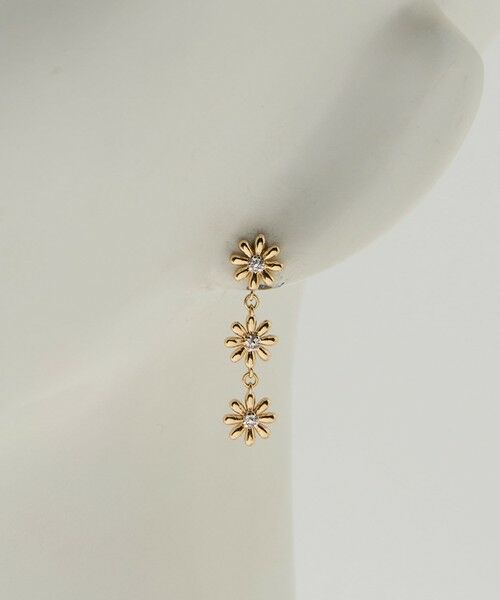 BEAUTY&YOUTH UNITED ARROWS / ビューティー&ユース ユナイテッドアローズ ピアス・イヤリング | フラワーモチーフ ラインピアス | 詳細5
