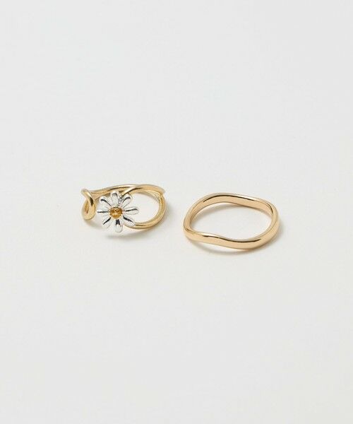 BEAUTY&YOUTH UNITED ARROWS / ビューティー&ユース ユナイテッドアローズ リング | フラワーモチーフ 2セット リング | 詳細4