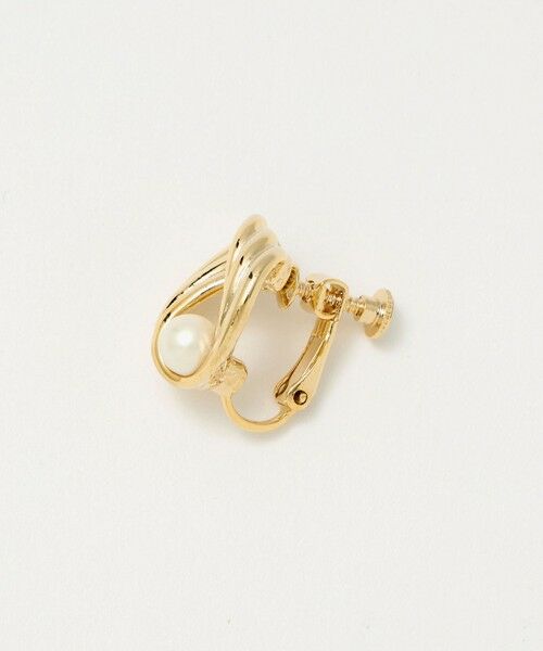 BEAUTY&YOUTH UNITED ARROWS / ビューティー&ユース ユナイテッドアローズ ピアス・イヤリング | メタルライン パールモチーフ イヤリング | 詳細3