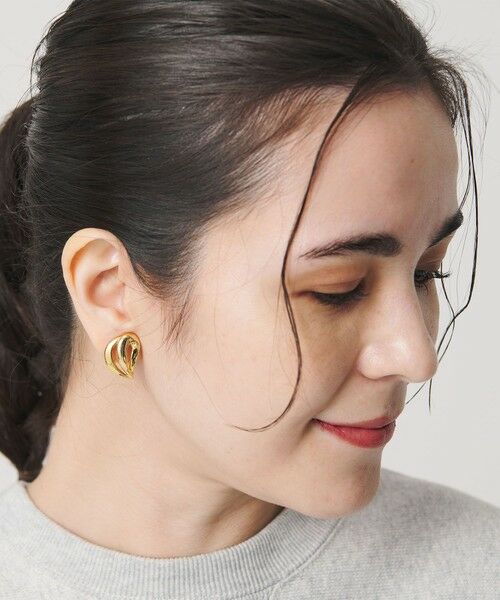 BEAUTY&YOUTH UNITED ARROWS / ビューティー&ユース ユナイテッドアローズ ピアス・イヤリング | メタル 2ドロップ イヤリング | 詳細1