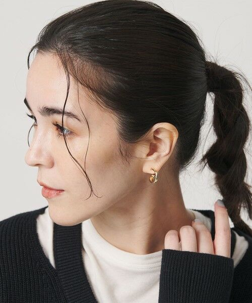 BEAUTY&YOUTH UNITED ARROWS / ビューティー&ユース ユナイテッドアローズ ピアス・イヤリング | メタル プレーン サークル イヤリング | 詳細1