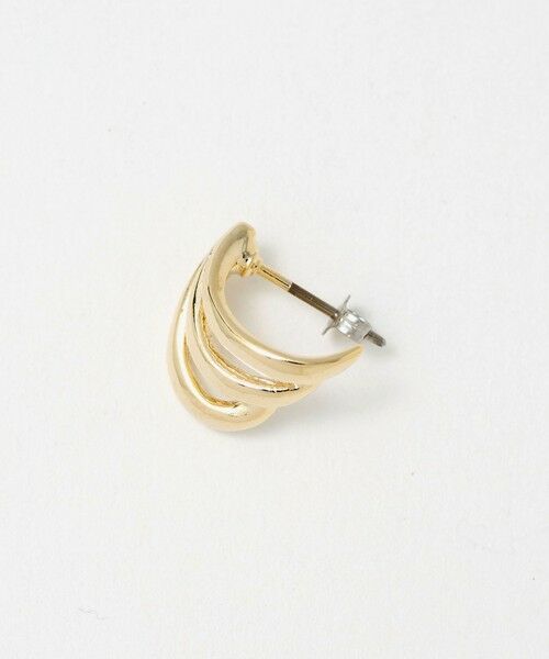 BEAUTY&YOUTH UNITED ARROWS / ビューティー&ユース ユナイテッドアローズ ピアス・イヤリング | メタル カーブ 3ライン ピアス | 詳細3