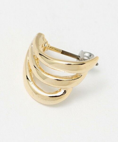 BEAUTY&YOUTH UNITED ARROWS / ビューティー&ユース ユナイテッドアローズ ピアス・イヤリング | メタル カーブ 3ライン ピアス | 詳細6