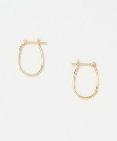 BEAUTY&YOUTH UNITED ARROWS / ビューティー&ユース ユナイテッドアローズ ピアス・イヤリング | K10 パイプ オーバル フープピアス