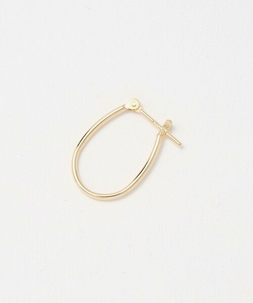 BEAUTY&YOUTH UNITED ARROWS / ビューティー&ユース ユナイテッドアローズ ピアス・イヤリング | K10 パイプ オーバル フープピアス | 詳細1