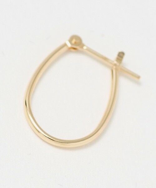 BEAUTY&YOUTH UNITED ARROWS / ビューティー&ユース ユナイテッドアローズ ピアス・イヤリング | K10 パイプ オーバル フープピアス | 詳細4
