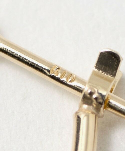 BEAUTY&YOUTH UNITED ARROWS / ビューティー&ユース ユナイテッドアローズ ピアス・イヤリング | K10 パイプ オーバル フープピアス | 詳細5