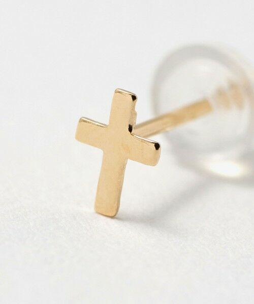 BEAUTY&YOUTH UNITED ARROWS / ビューティー&ユース ユナイテッドアローズ ピアス・イヤリング | K18 クロス ピアス | 詳細4