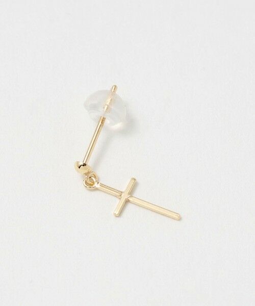 BEAUTY&YOUTH UNITED ARROWS / ビューティー&ユース ユナイテッドアローズ ピアス・イヤリング | K10 クロス ピアス | 詳細2