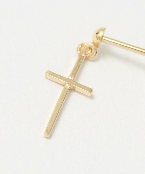 BEAUTY&YOUTH UNITED ARROWS / ビューティー&ユース ユナイテッドアローズ ピアス・イヤリング | K10 クロス ピアス | 詳細4