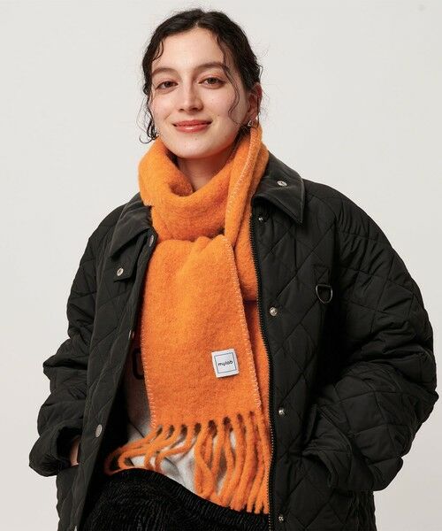 BEAUTY&YOUTH UNITED ARROWS / ビューティー&ユース ユナイテッドアローズ マフラー・ショール・スヌード・ストール | ＜mylab＞アルパカ ステッチマフラー | 詳細13