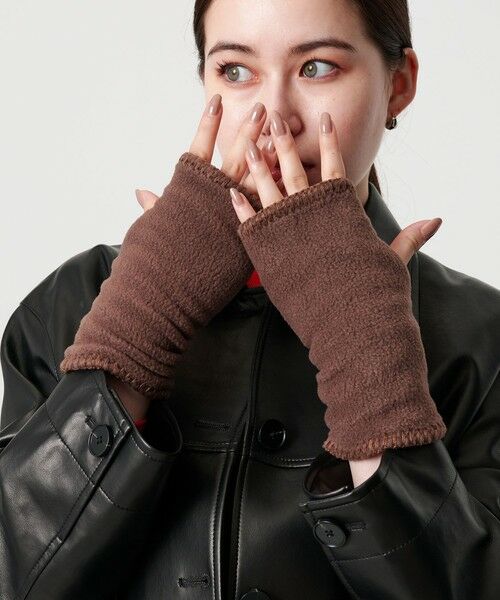 BEAUTY&YOUTH UNITED ARROWS / ビューティー&ユース ユナイテッドアローズ 手袋 | ＜TWEEDMILL＞フリース ステッチ フィンガーレスグローブ | 詳細6