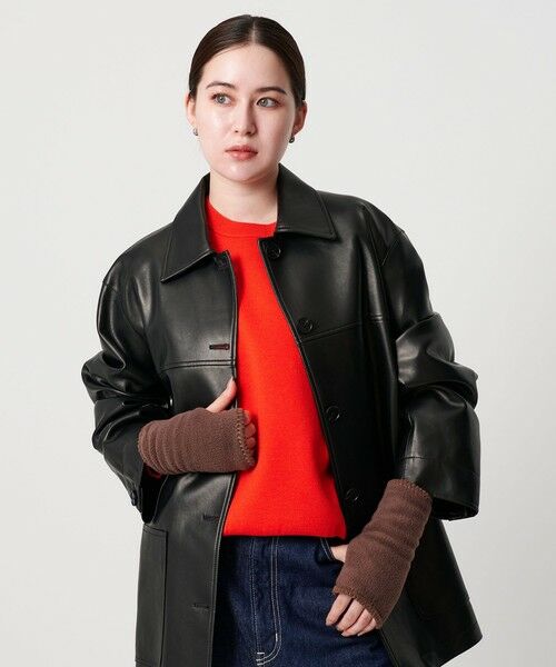 BEAUTY&YOUTH UNITED ARROWS / ビューティー&ユース ユナイテッドアローズ 手袋 | ＜TWEEDMILL＞フリース ステッチ フィンガーレスグローブ | 詳細9