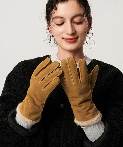 BEAUTY&YOUTH UNITED ARROWS / ビューティー&ユース ユナイテッドアローズ 手袋 | スエード ファーライク グローブ | 詳細1