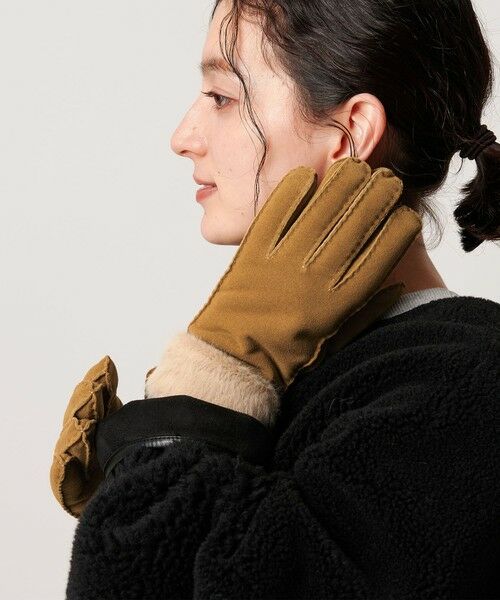 BEAUTY&YOUTH UNITED ARROWS / ビューティー&ユース ユナイテッドアローズ 手袋 | スエード ファーライク グローブ | 詳細2