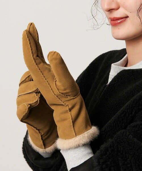 BEAUTY&YOUTH UNITED ARROWS / ビューティー&ユース ユナイテッドアローズ 手袋 | スエード ファーライク グローブ | 詳細3