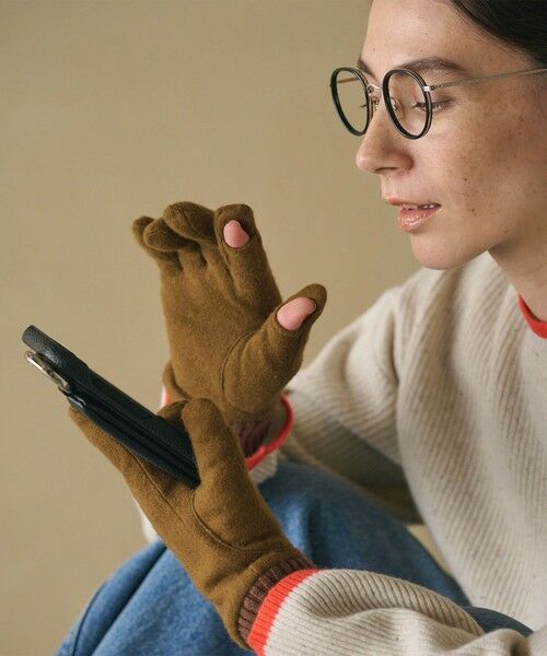 BEAUTY&YOUTH UNITED ARROWS / ビューティー&ユース ユナイテッドアローズ 手袋 | カラー ジャージー リブ グローブ | 詳細12