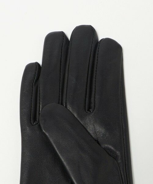 BEAUTY&YOUTH UNITED ARROWS / ビューティー&ユース ユナイテッドアローズ 手袋 | レザー×レオパードスエード コンビ リボン グローブ | 詳細4