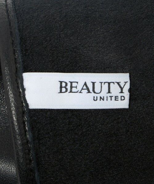 BEAUTY&YOUTH UNITED ARROWS / ビューティー&ユース ユナイテッドアローズ 手袋 | レザー×レオパードスエード コンビ リボン グローブ | 詳細7