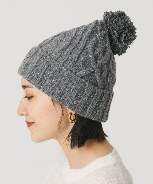 BEAUTY&YOUTH UNITED ARROWS / ビューティー&ユース ユナイテッドアローズ ニットキャップ | ネップ ポンポン ニットキャップ 2WAY | 詳細6