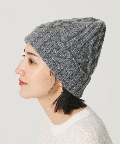 BEAUTY&YOUTH UNITED ARROWS / ビューティー&ユース ユナイテッドアローズ ニットキャップ | ネップ ポンポン ニットキャップ 2WAY | 詳細7