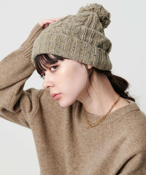 BEAUTY&YOUTH UNITED ARROWS / ビューティー&ユース ユナイテッドアローズ ニットキャップ | ネップ ポンポン ニットキャップ 2WAY | 詳細15