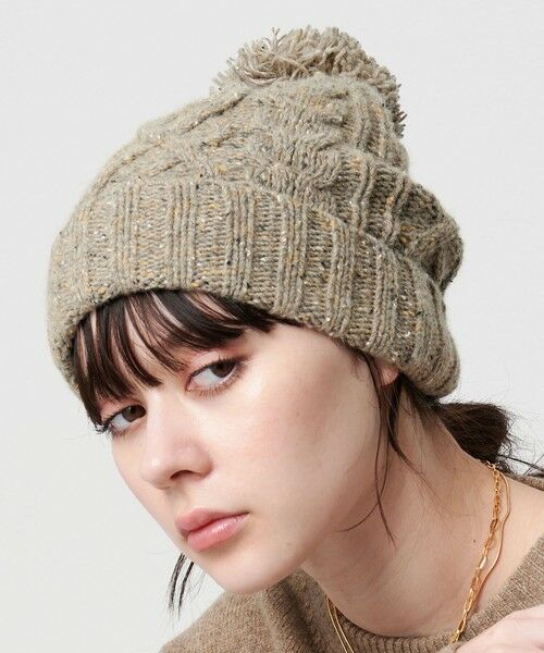 BEAUTY&YOUTH UNITED ARROWS / ビューティー&ユース ユナイテッドアローズ ニットキャップ | ネップ ポンポン ニットキャップ 2WAY | 詳細16