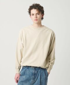 BEAUTY&YOUTH UNITED ARROWS / ビューティー&ユース ユナイテッドアローズ スウェット | ピーチスキン ダメージ クルーネック スウェット