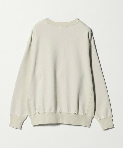 BEAUTY&YOUTH UNITED ARROWS / ビューティー&ユース ユナイテッドアローズ スウェット | ピーチスキン ダメージ クルーネック スウェット | 詳細3