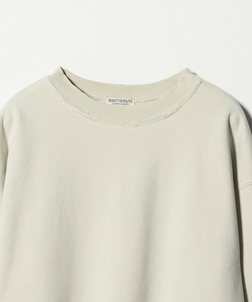 BEAUTY&YOUTH UNITED ARROWS / ビューティー&ユース ユナイテッドアローズ スウェット | ピーチスキン ダメージ クルーネック スウェット | 詳細4