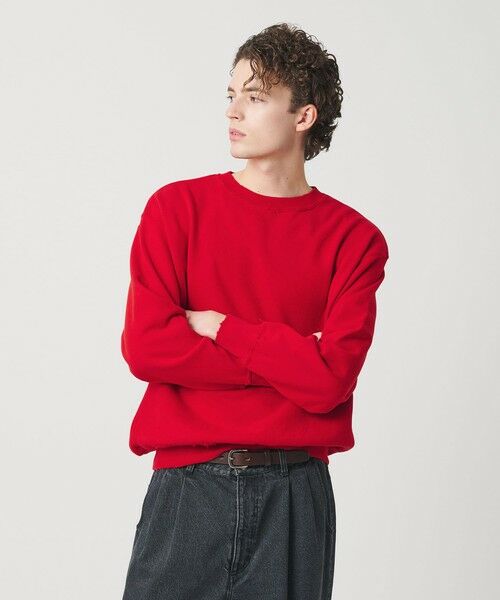 BEAUTY&YOUTH UNITED ARROWS / ビューティー&ユース ユナイテッドアローズ スウェット | ピーチスキン ダメージ クルーネック スウェット | 詳細11