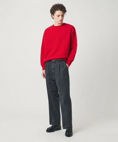 BEAUTY&YOUTH UNITED ARROWS / ビューティー&ユース ユナイテッドアローズ スウェット | ピーチスキン ダメージ クルーネック スウェット | 詳細12