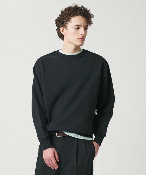 BEAUTY&YOUTH UNITED ARROWS / ビューティー&ユース ユナイテッドアローズ スウェット | ピーチスキン ダメージ クルーネック スウェット | 詳細24