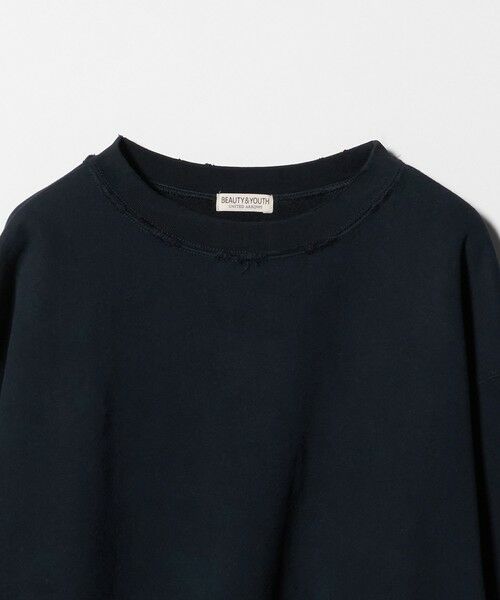 BEAUTY&YOUTH UNITED ARROWS / ビューティー&ユース ユナイテッドアローズ スウェット | ピーチスキン ダメージ クルーネック スウェット | 詳細26