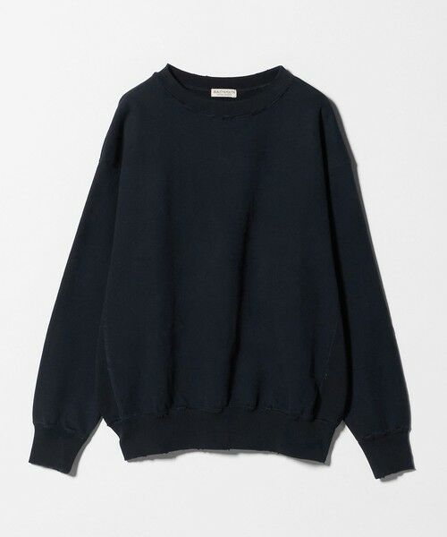 BEAUTY&YOUTH UNITED ARROWS / ビューティー&ユース ユナイテッドアローズ スウェット | ピーチスキン ダメージ クルーネック スウェット(NAVY)
