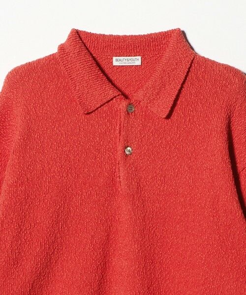BEAUTY&YOUTH UNITED ARROWS / ビューティー&ユース ユナイテッドアローズ ニット・セーター | ヴァンプコットン ポロニット ウォッシャブル | 詳細10
