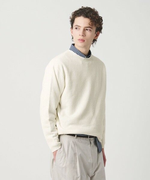 BEAUTY&YOUTH UNITED ARROWS / ビューティー&ユース ユナイテッドアローズ ニット・セーター | WJQ カットオフ クルーネック ニット ウォッシャブル | 詳細1