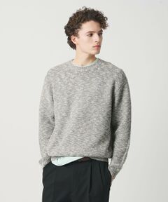 BEAUTY&YOUTH UNITED ARROWS / ビューティー&ユース ユナイテッドアローズ ニット・セーター | ガーター ステッチ スラブ クルーネック ニット ウォッシャブル