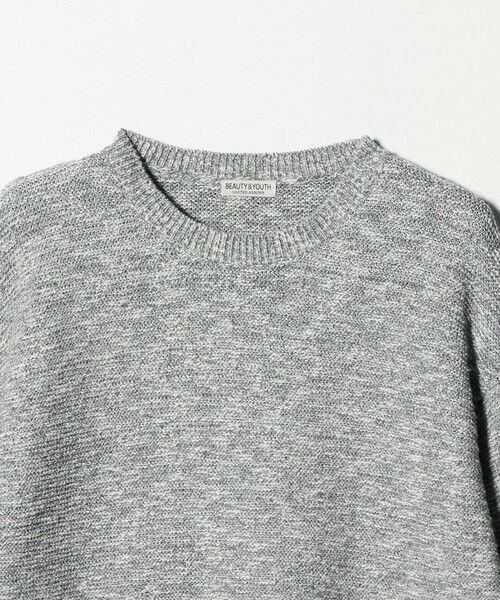 BEAUTY&YOUTH UNITED ARROWS / ビューティー&ユース ユナイテッドアローズ ニット・セーター | ガーター ステッチ スラブ クルーネック ニット ウォッシャブル | 詳細9