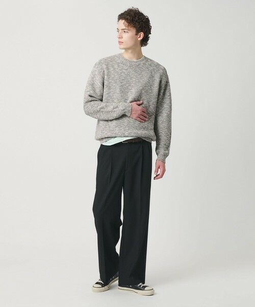 BEAUTY&YOUTH UNITED ARROWS / ビューティー&ユース ユナイテッドアローズ ニット・セーター | ガーター ステッチ スラブ クルーネック ニット ウォッシャブル | 詳細2