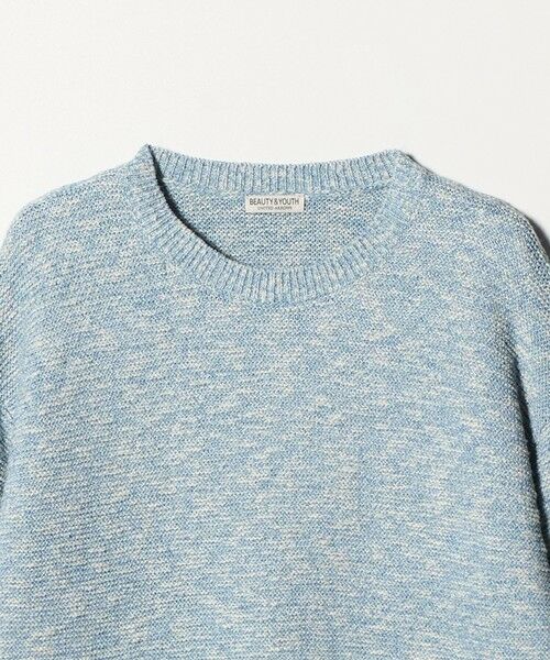 BEAUTY&YOUTH UNITED ARROWS / ビューティー&ユース ユナイテッドアローズ ニット・セーター | ガーター ステッチ スラブ クルーネック ニット ウォッシャブル | 詳細22