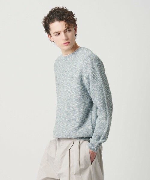 BEAUTY&YOUTH UNITED ARROWS / ビューティー&ユース ユナイテッドアローズ ニット・セーター | ガーター ステッチ スラブ クルーネック ニット ウォッシャブル | 詳細15