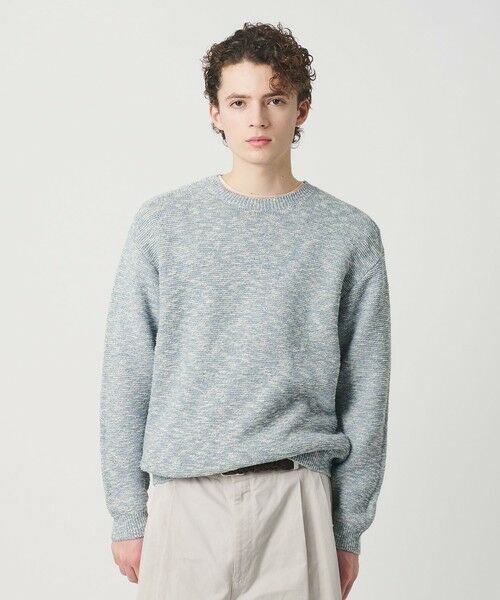 BEAUTY&YOUTH UNITED ARROWS / ビューティー&ユース ユナイテッドアローズ ニット・セーター | ガーター ステッチ スラブ クルーネック ニット ウォッシャブル | 詳細16