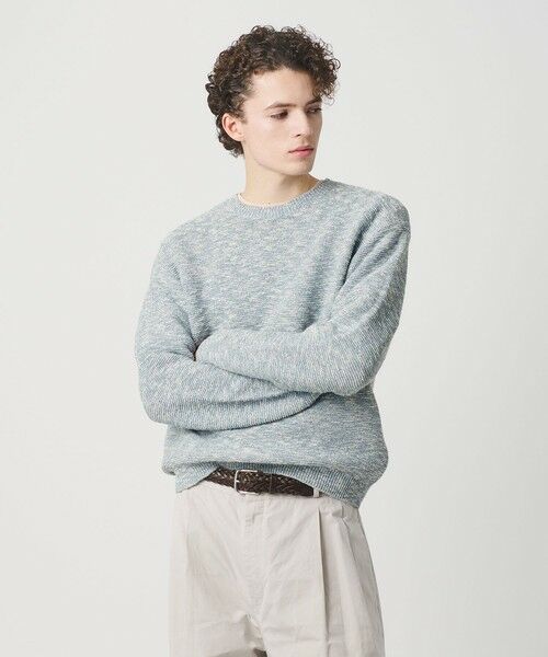 BEAUTY&YOUTH UNITED ARROWS / ビューティー&ユース ユナイテッドアローズ ニット・セーター | ガーター ステッチ スラブ クルーネック ニット ウォッシャブル | 詳細17