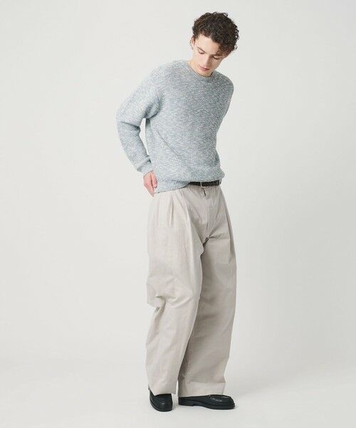 BEAUTY&YOUTH UNITED ARROWS / ビューティー&ユース ユナイテッドアローズ ニット・セーター | ガーター ステッチ スラブ クルーネック ニット ウォッシャブル | 詳細18