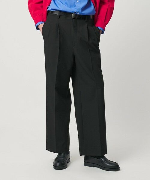 BEAUTY&YOUTH UNITED ARROWS / ビューティー&ユース ユナイテッドアローズ その他パンツ | ダブル T/R 2プリーツ ボリューム スラックス NO.9 ウォッシャブル | 詳細1