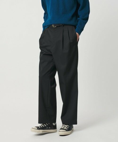 BEAUTY&YOUTH UNITED ARROWS / ビューティー&ユース ユナイテッドアローズ その他パンツ | ツイル ギャバ バギー スラックス NO.9（BLACK）