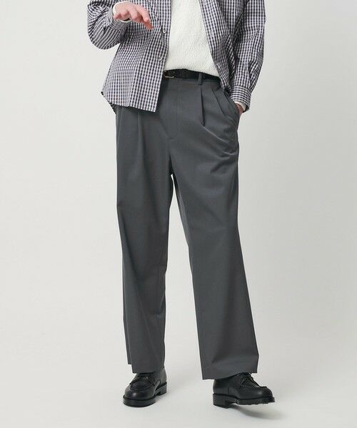 BEAUTY&YOUTH UNITED ARROWS / ビューティー&ユース ユナイテッドアローズ その他パンツ | ツイル ギャバ バギー スラックス NO.9（MD.GRAY）